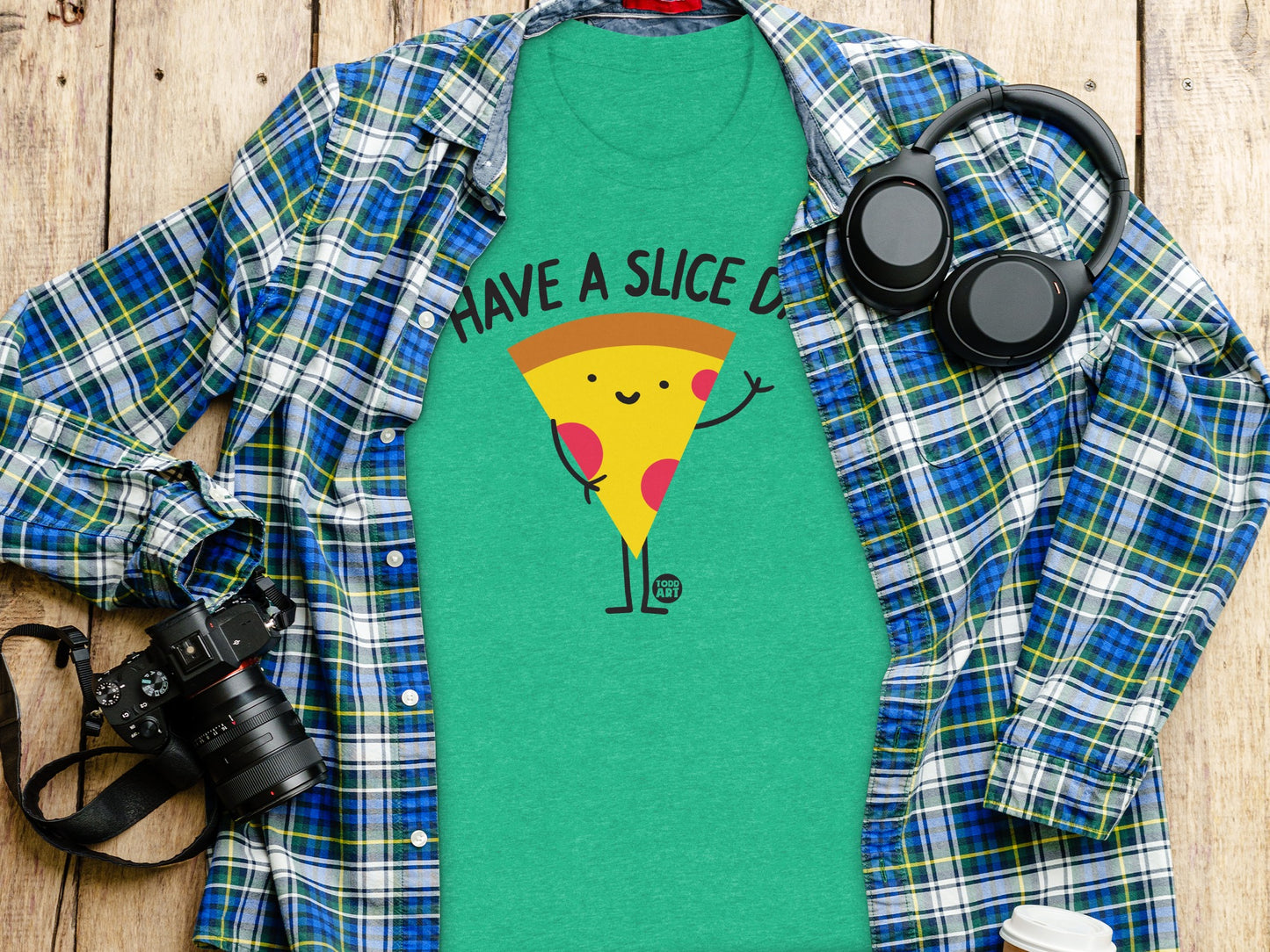 Have a Slice Day Funny Pizza Graphic T-Shirt