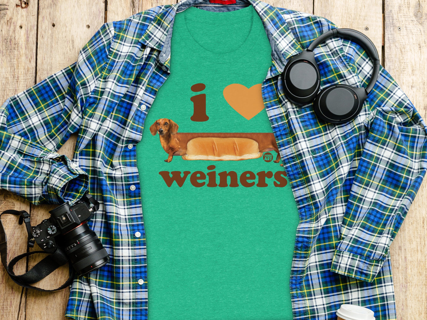 I Love Weiners Novelty Graphic T Shirt product