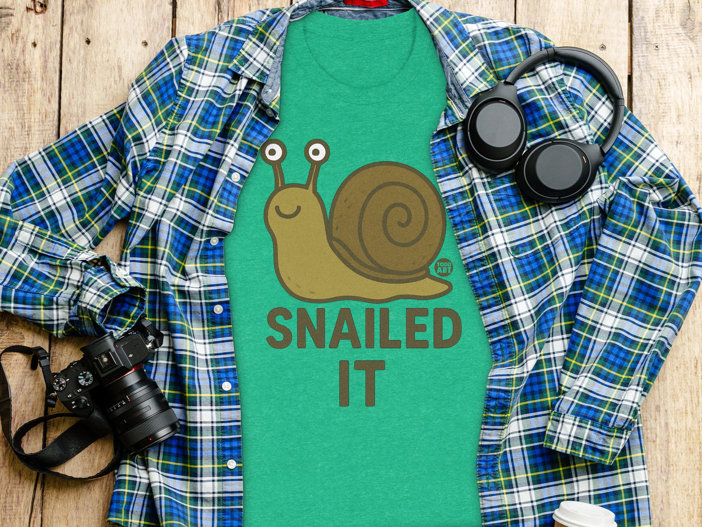 SNAILED IT Graphic Tee Fun Casual Wearable product type
