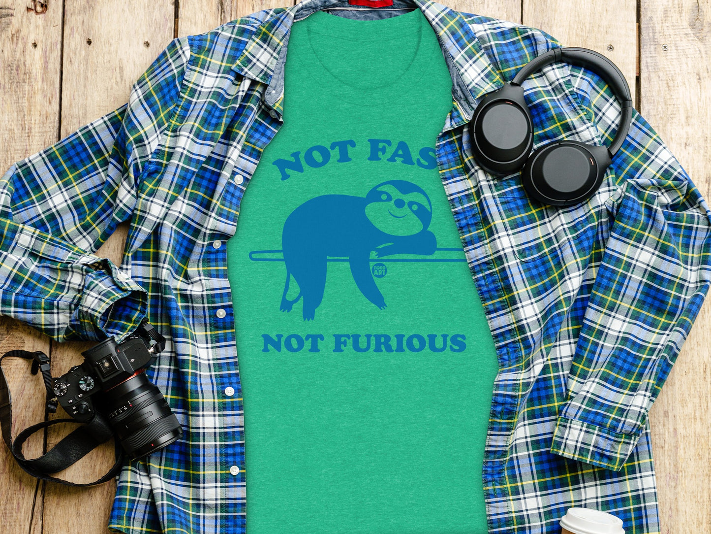 Not Fast Not Furious Sloth Graphic Shirt