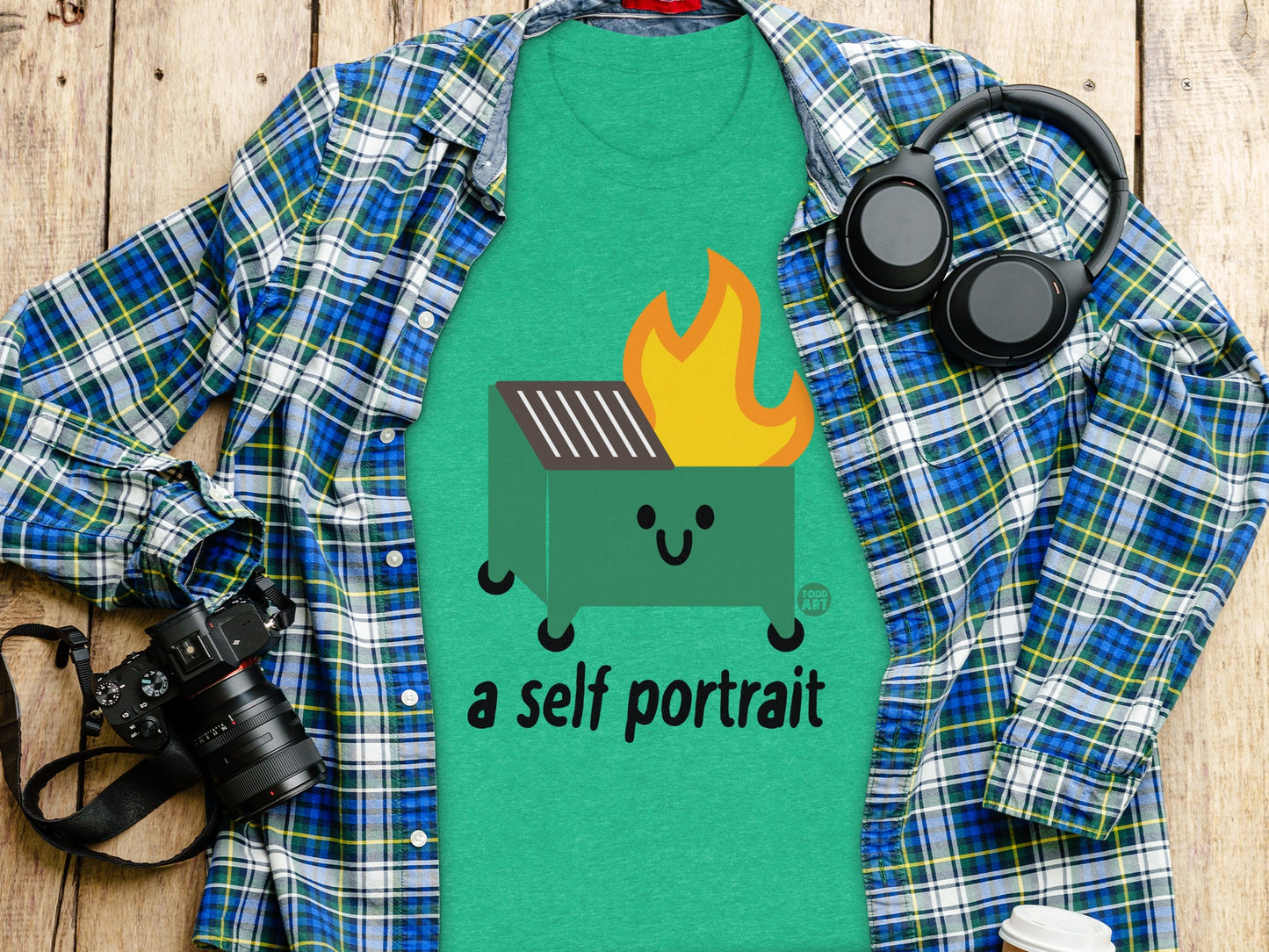 Fun and Quirky Self Portrait T-shirt for Unique Product