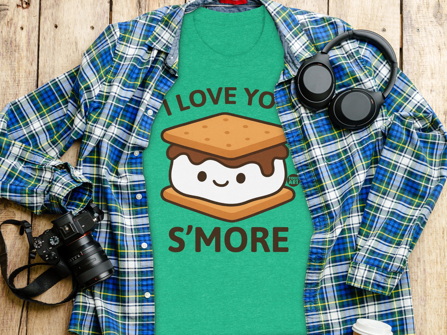 I Love You S'more Cute Graphic Print T-Shirt