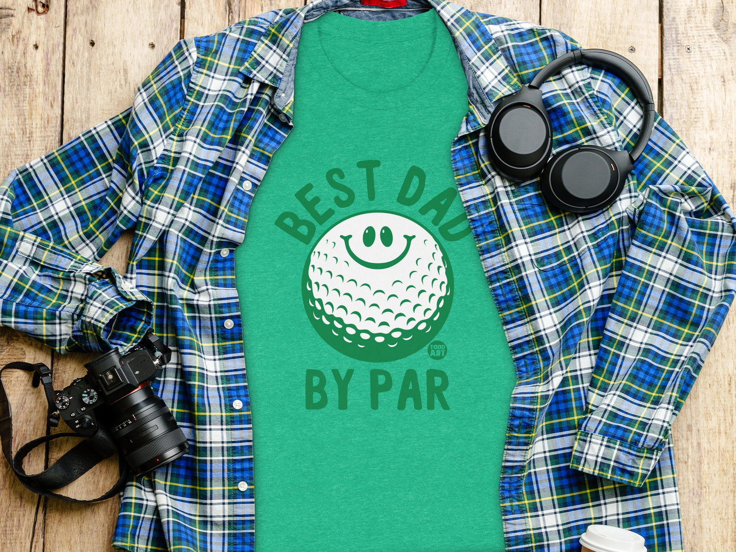 Best Dad By Par Golf Themed Graphic T-shirt Product