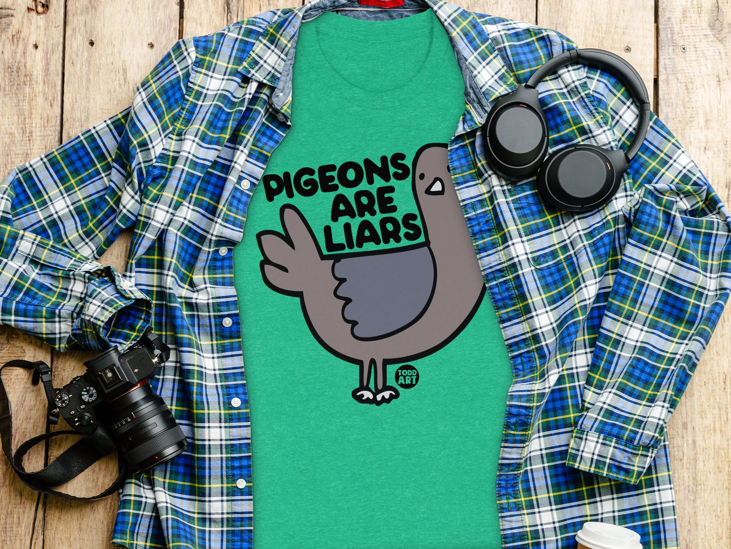 Pigeons Are Liars Funny Graphic Tee product