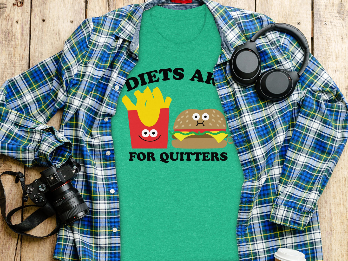 Humorous Diets Are For Quitters Graphic T-Shirt Product