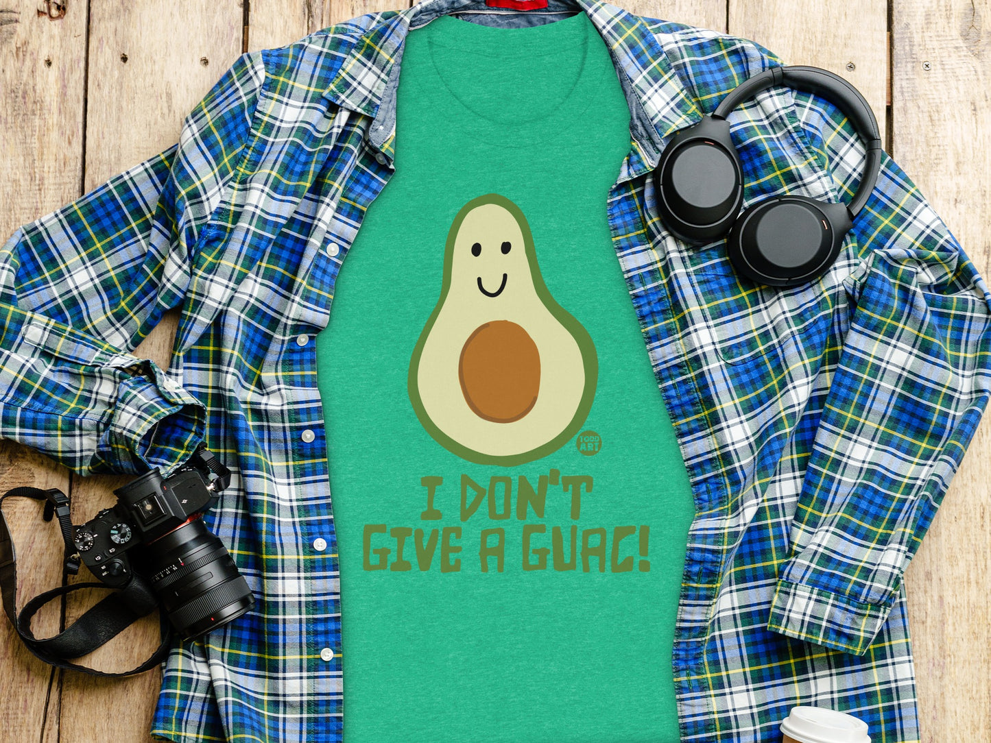 I Don't Give A Guac Avocado Graphic T-Shirt