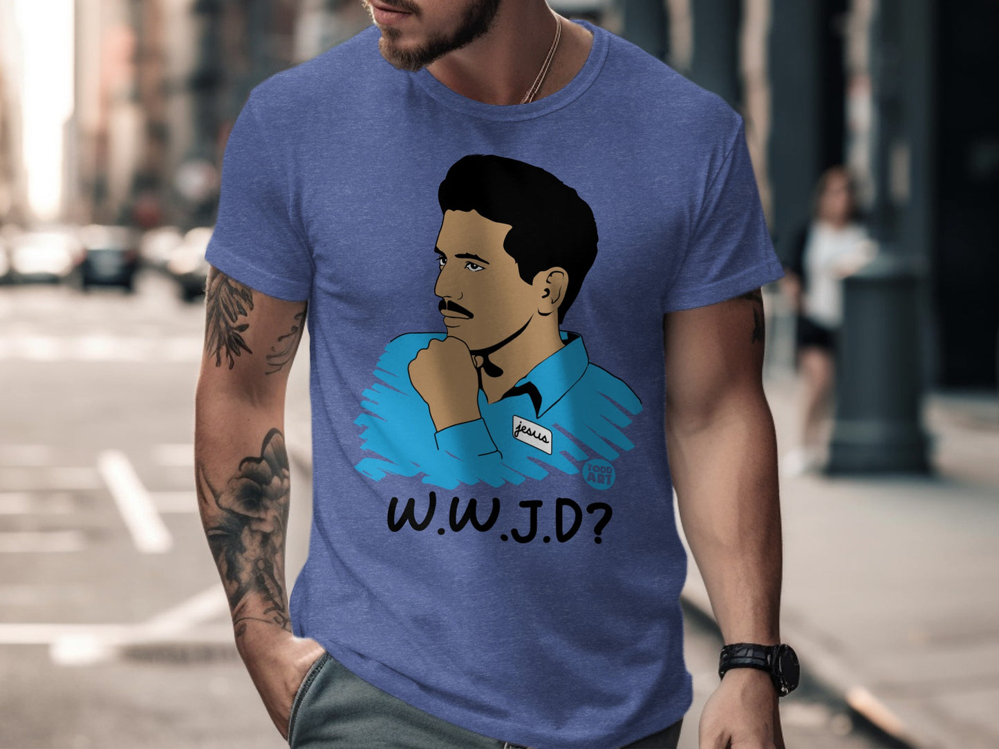 W.W.J.D Graphic Design Men's Casual T-shirt Product