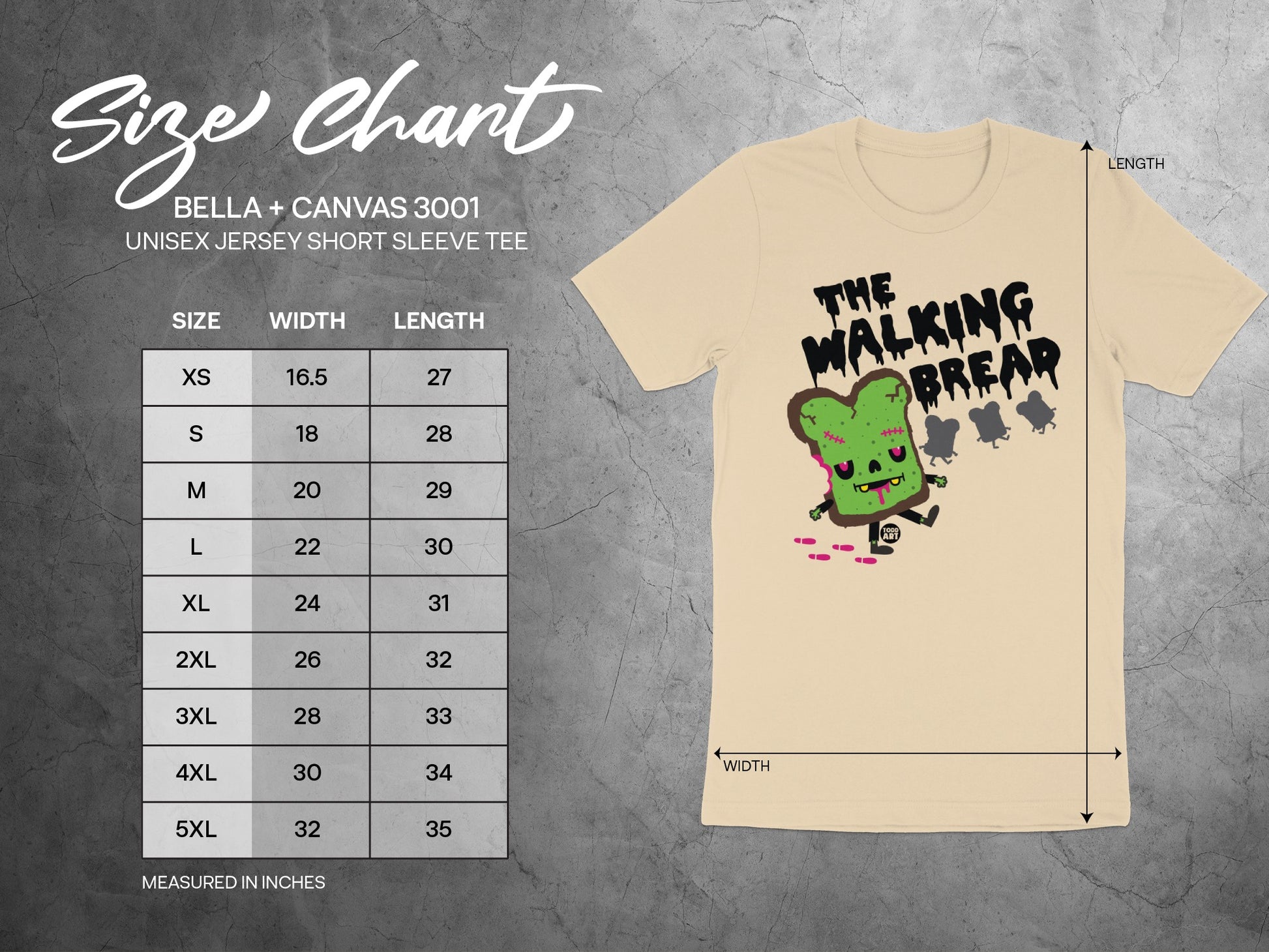 The Walking Bread Unisex Jersey Short Sleeve Tee