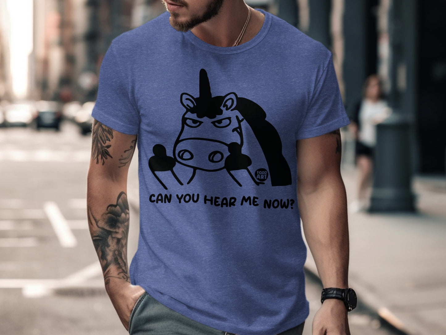 Funny Unicorn Can You Hear Me Now Tee product