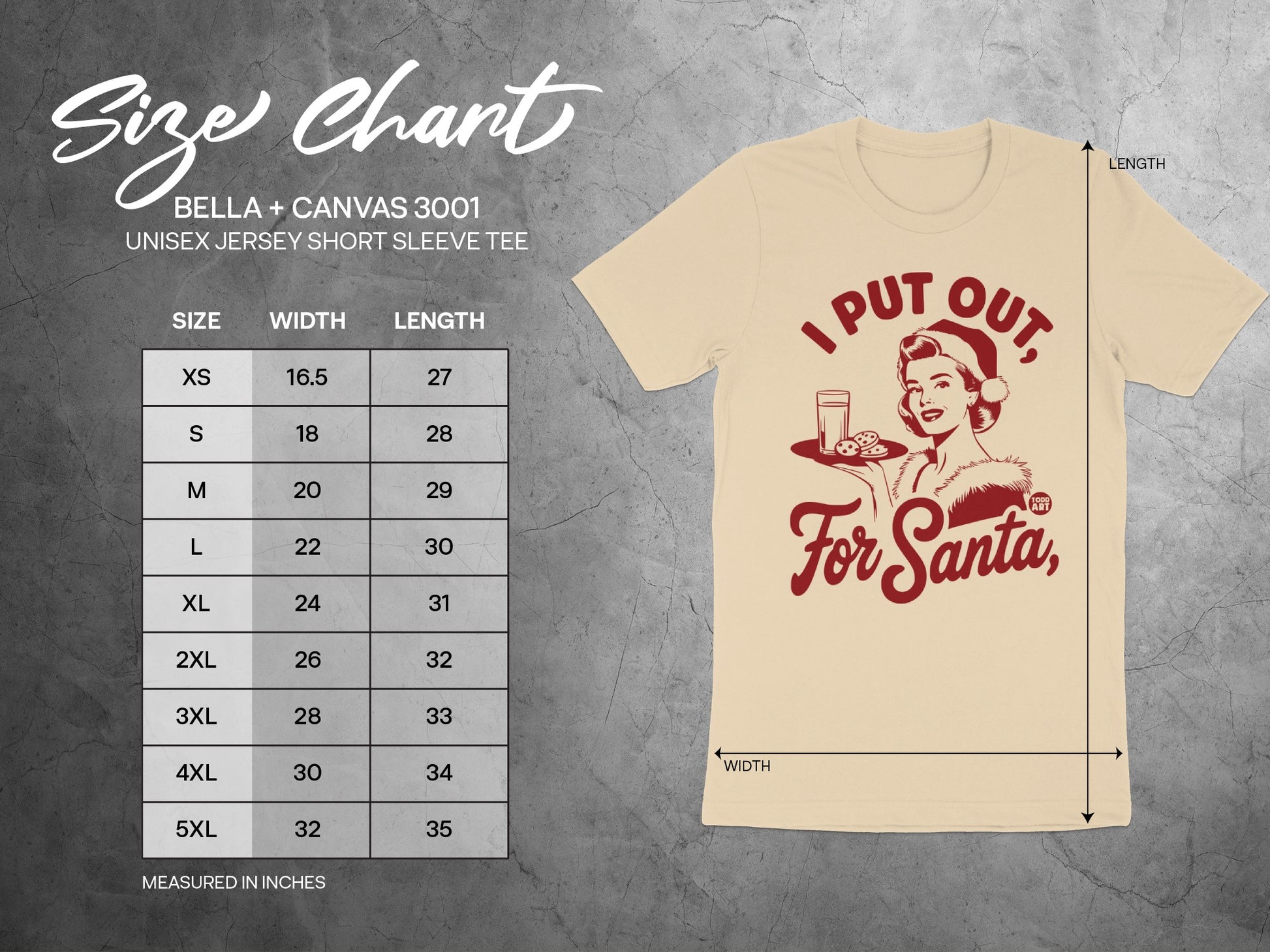 I Put Out For Santa Graphic Unisex Short Sleeve Tee product type