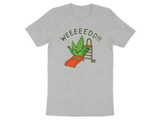 Fun Weeeed Design T-Shirt For Casual Wear