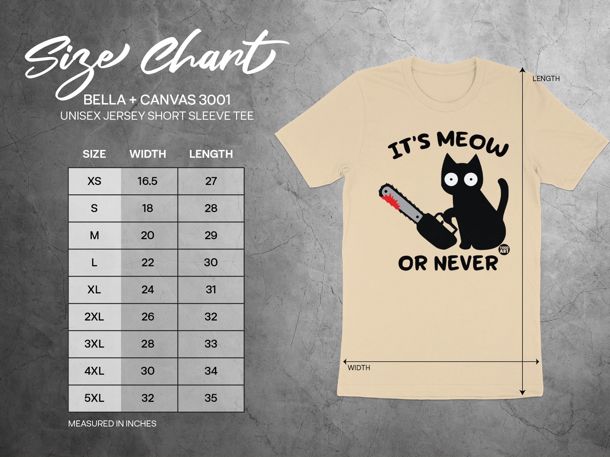 It's Meow or Never Graphic Tee Shirt product type