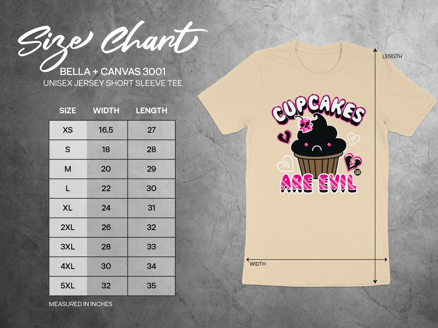 Cupcakes Are Evil Unisex Jersey Short Sleeve Tee product