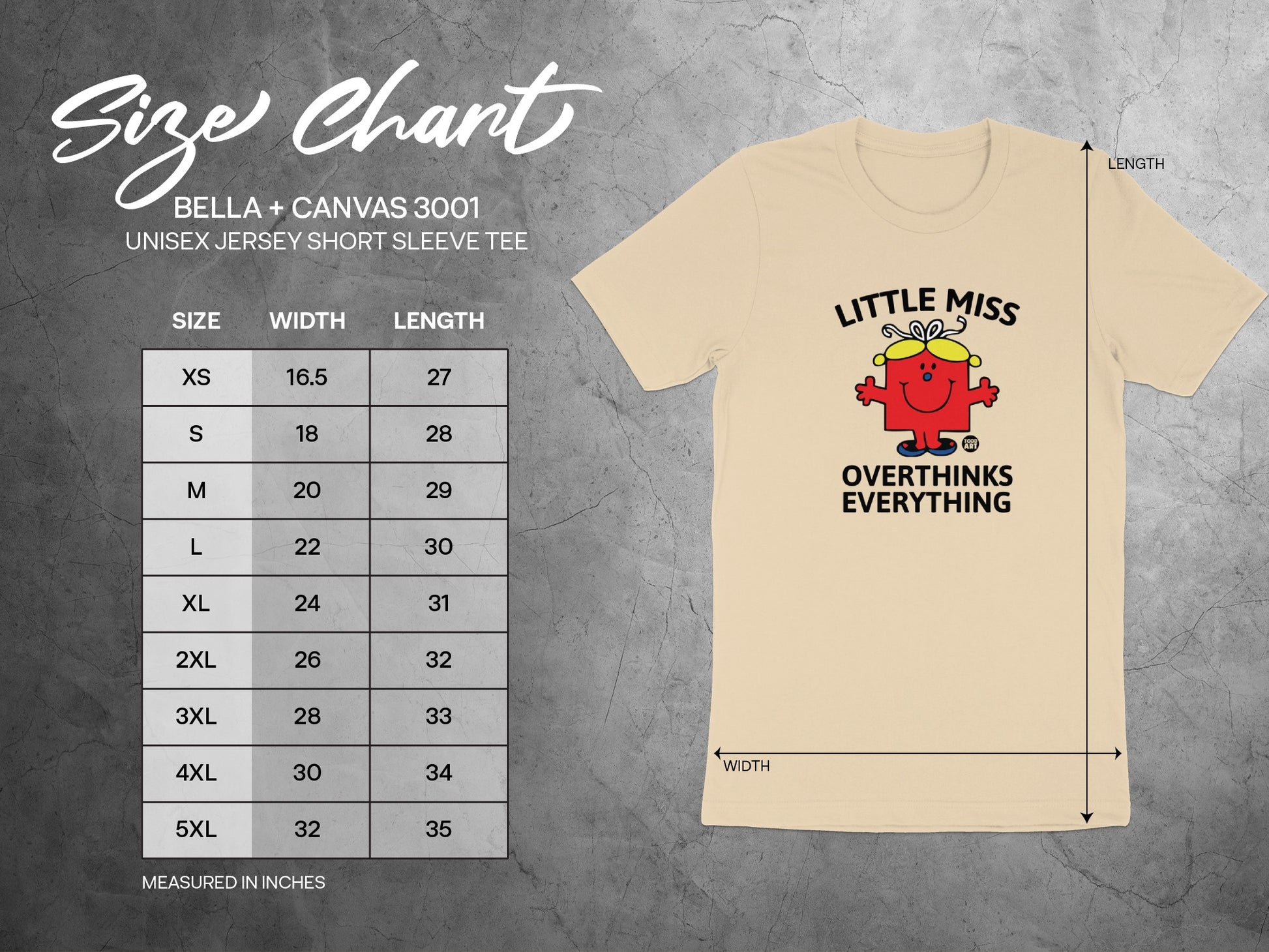 Little Miss Overthinks Everything Unisex T-Shirt