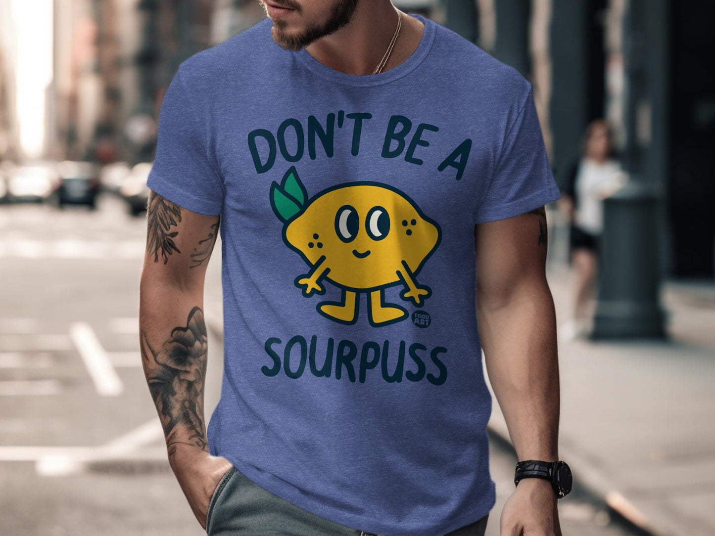 Don't Be A Sourpuss Fun Lemon Character T-shirt product