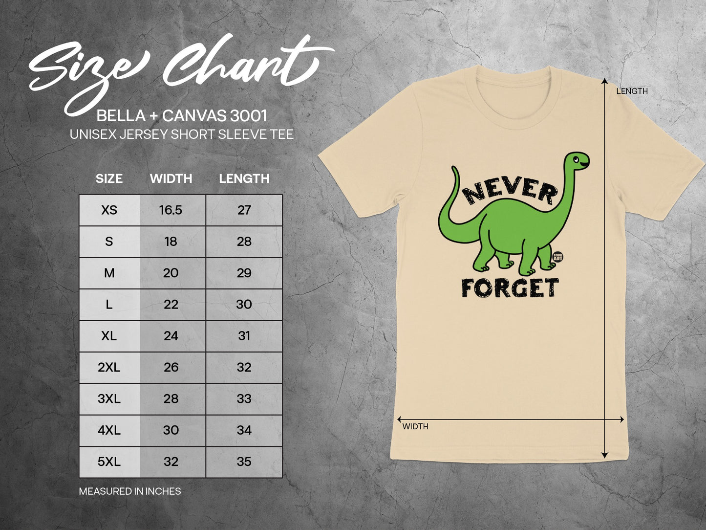 Never Forget Dinosaur Graphic Short Sleeve Tee product