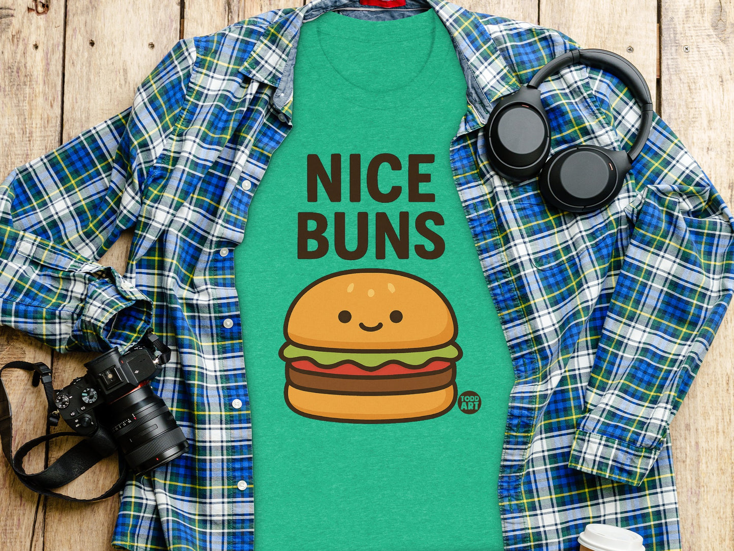 Fun Graphic Tee with Nice Buns Design T-shirt product