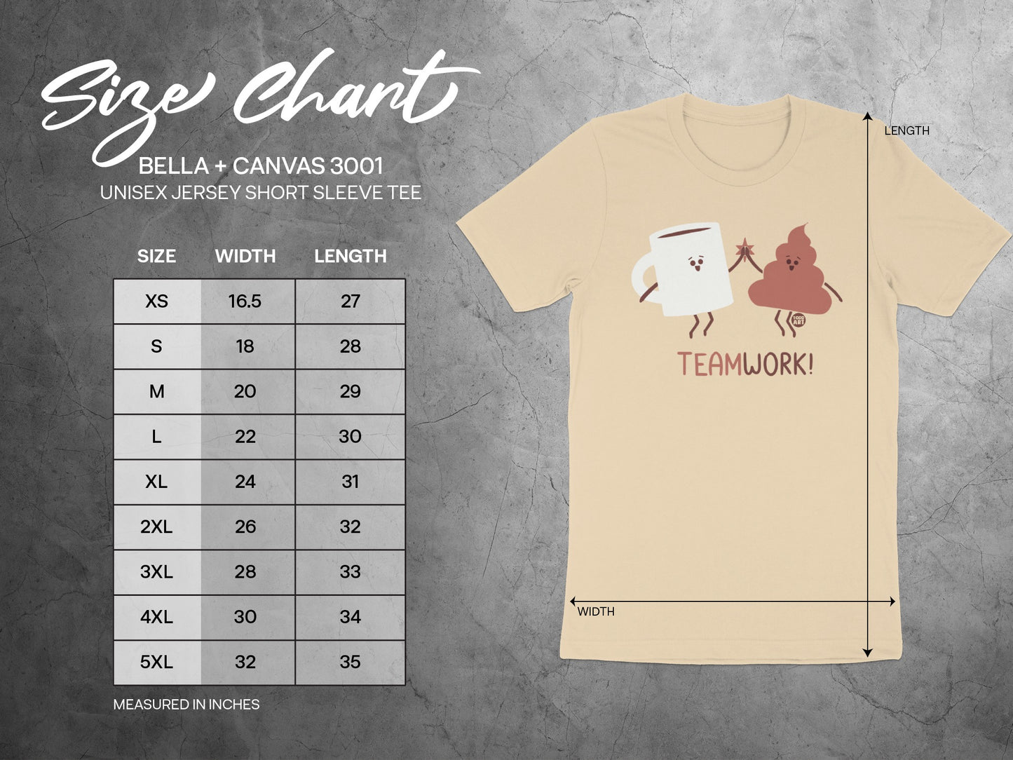 Teamwork Bella+Canvas 3001 Unisex Tee