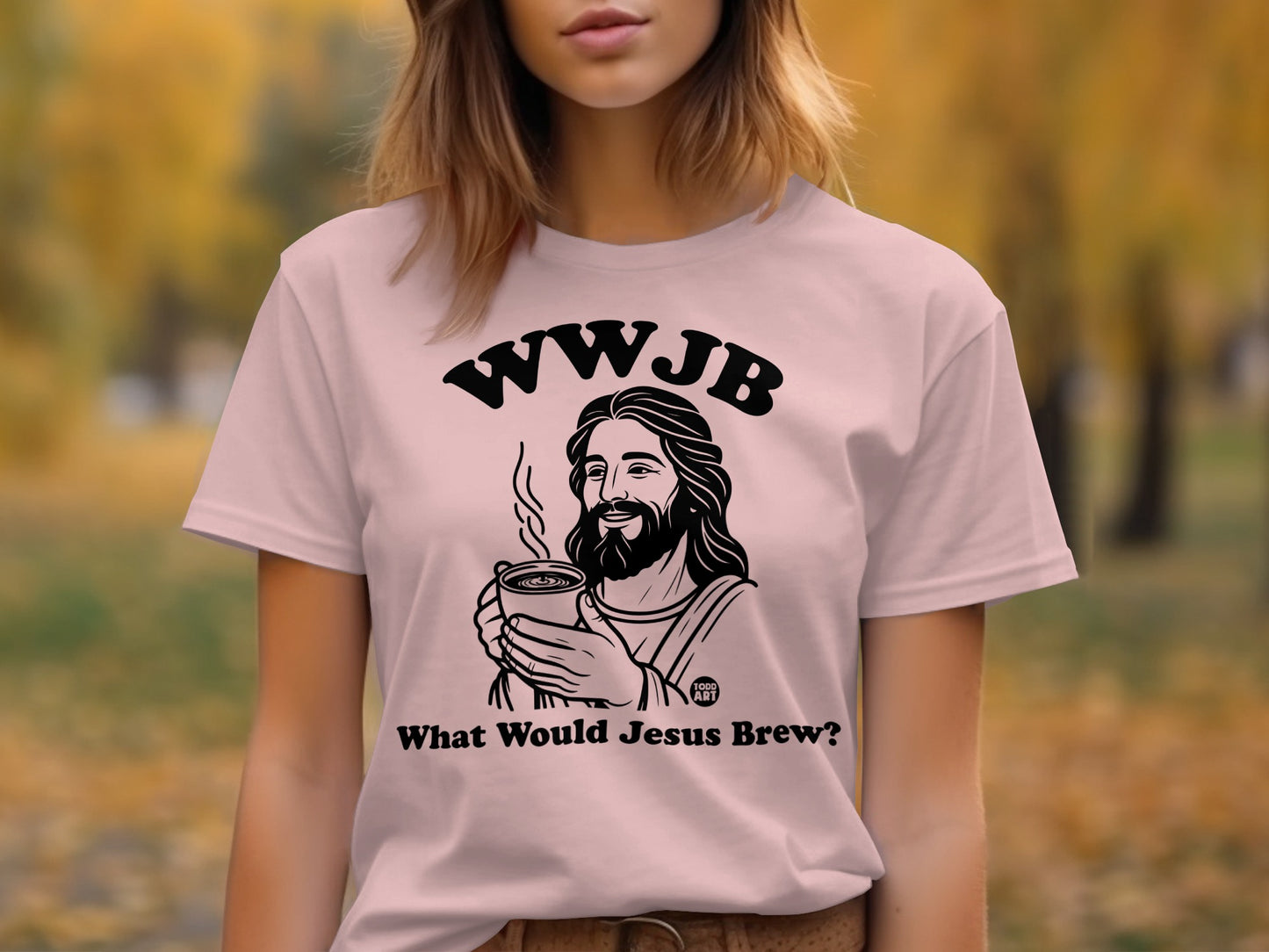 WWJB What Would Jesus Brew Unique T-shirt product