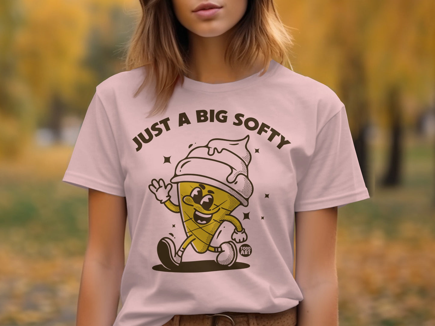 Just A Big Softy Ice Cream Graphic T-Shirt product