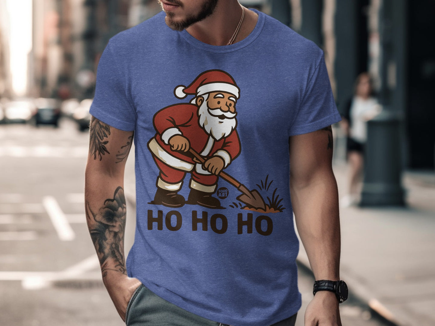 Santa Digging Ho Ho Ho Graphic T-shirt product type