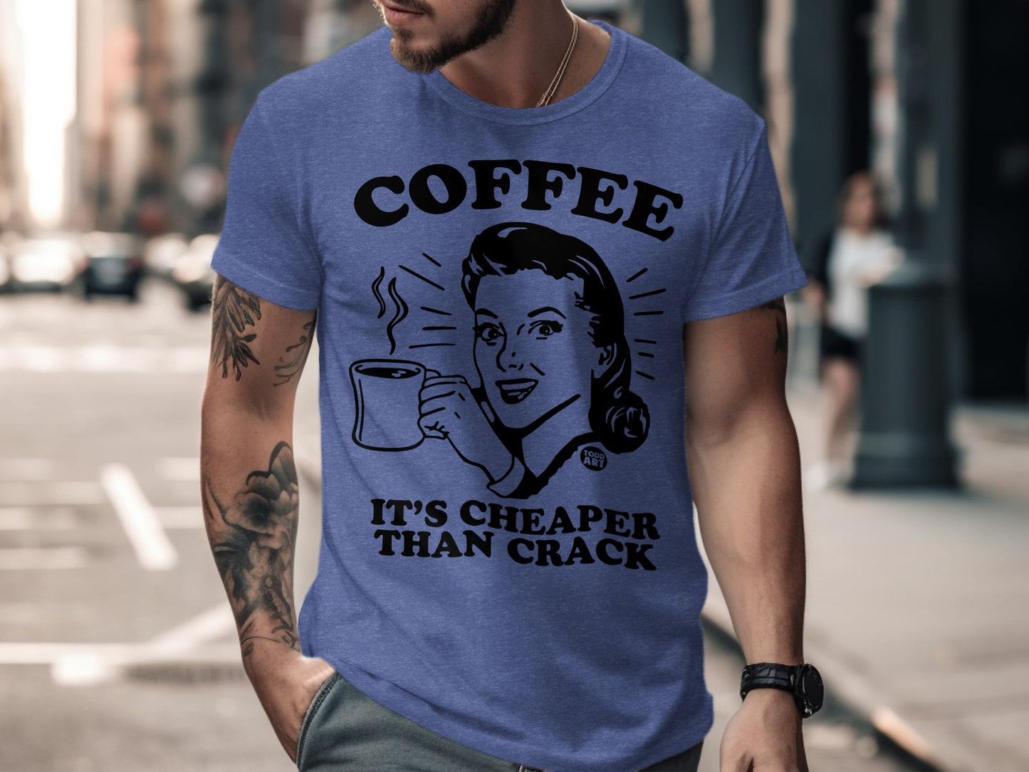 Coffee It's Cheaper Than Crack Funny Shirt product