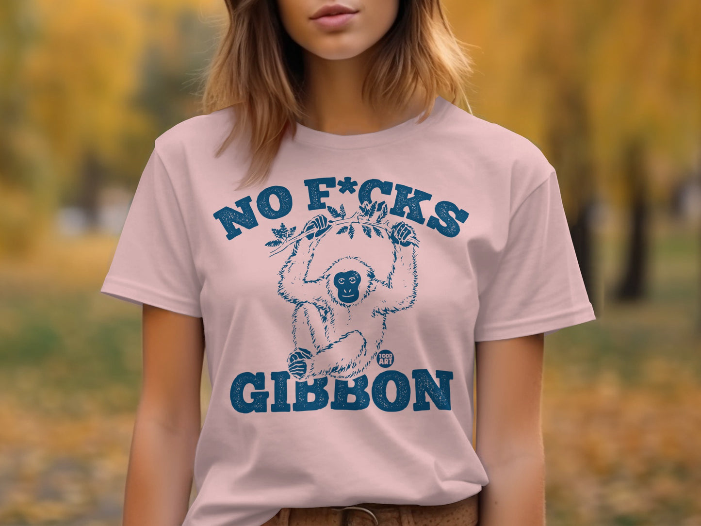 No F*cks Gibbon Graphic Casual Women T-shirt product type