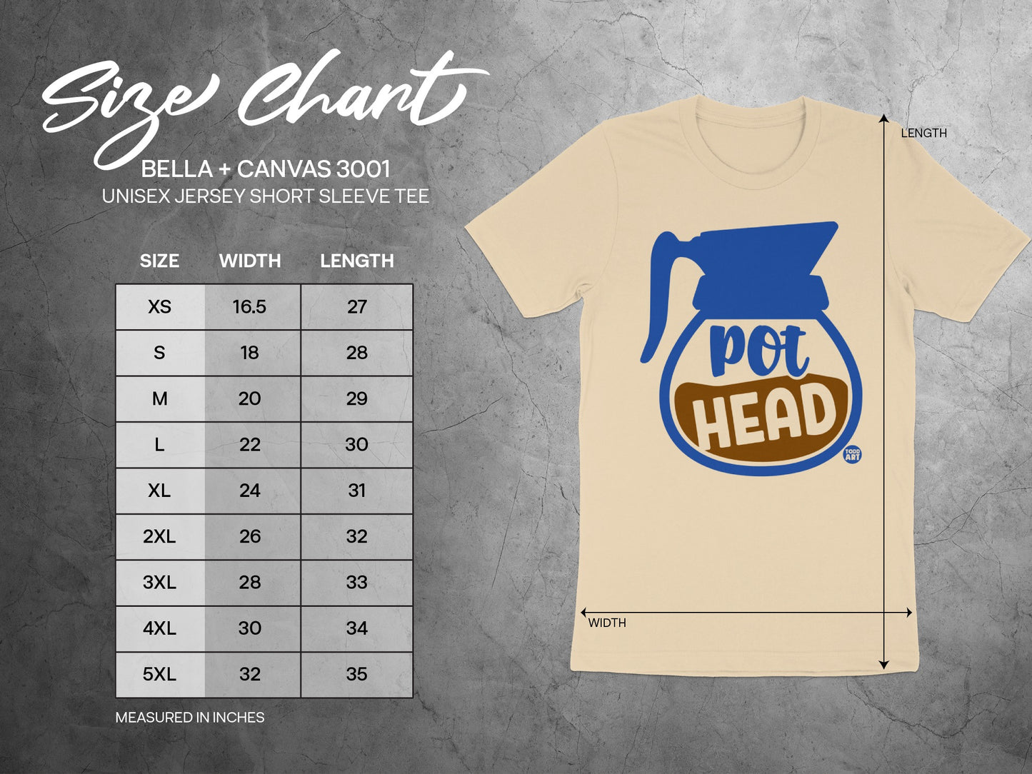 Pot Head Graphic Unisex Jersey Short Sleeve Tee product type