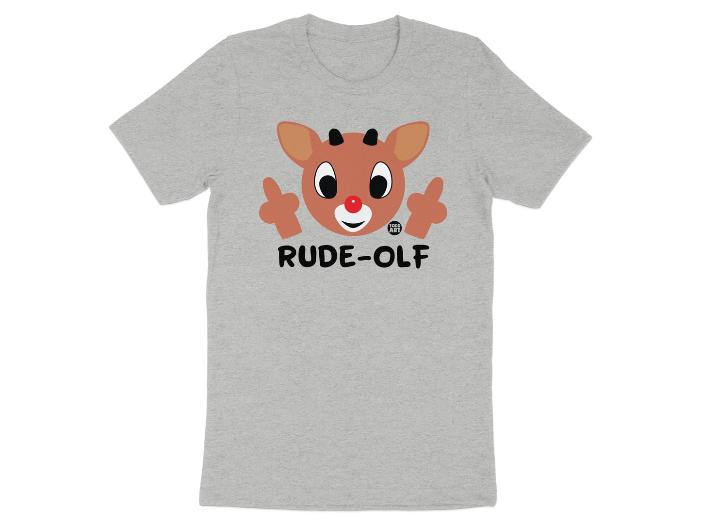 Rude-Olf Reindeer Graphic Design T-Shirt product type