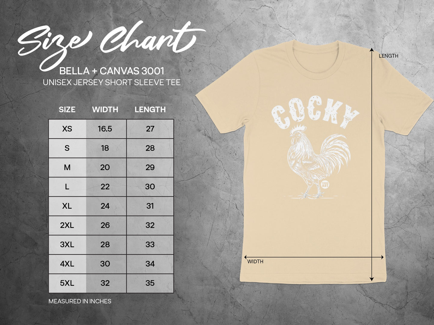 Cocky Rooster Graphic Unisex Jersey Short Sleeve Tee product