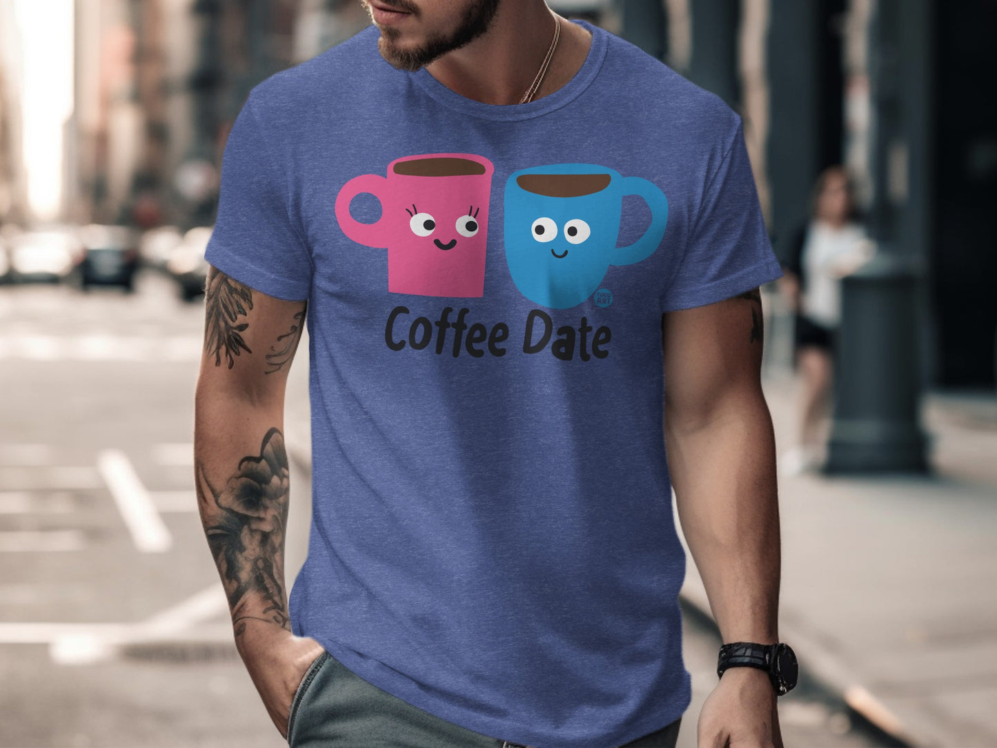 Coffee Date Cute Cartoon Coffee Mugs T-shirt product