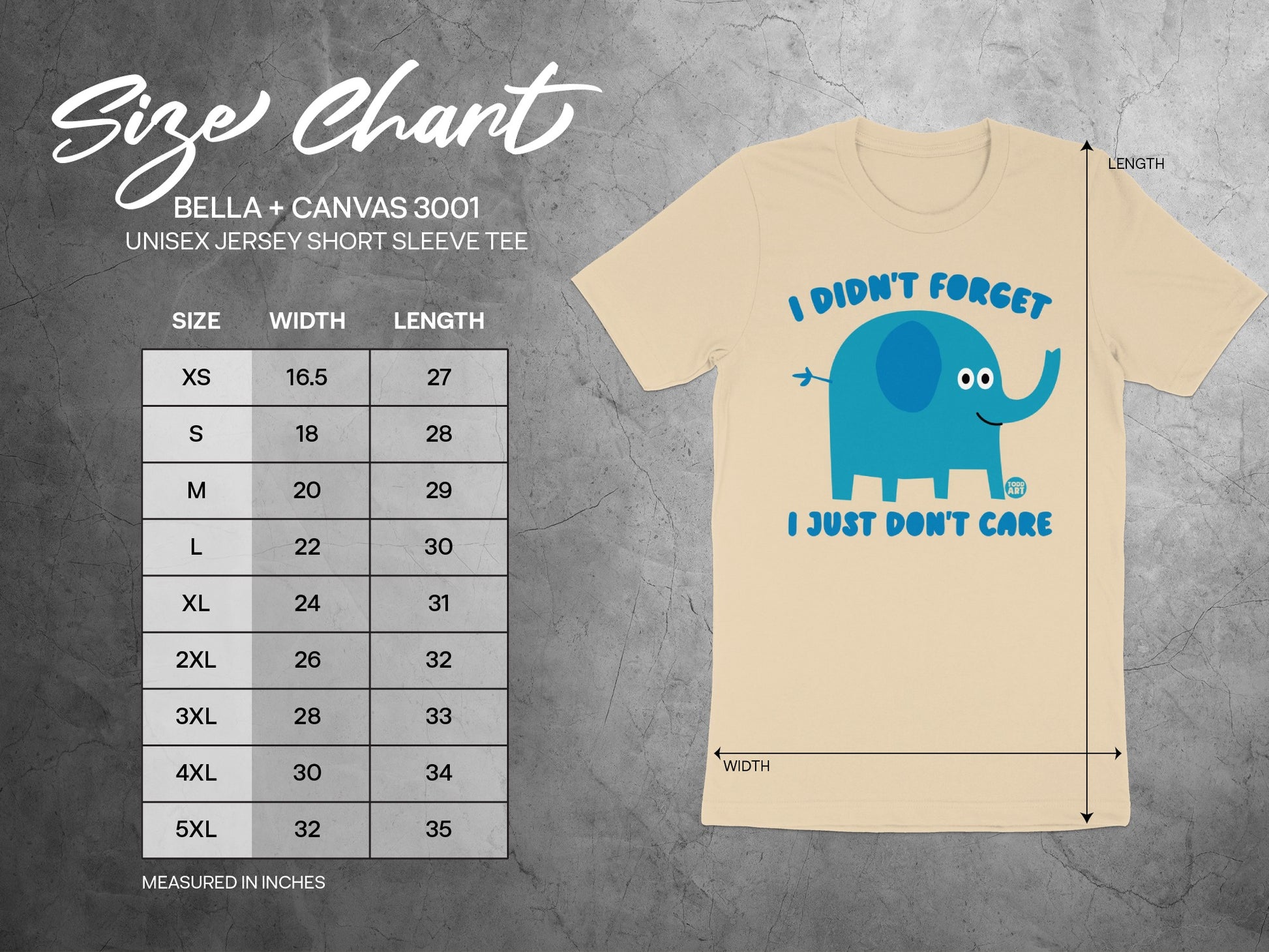 I Didn't Forget I Just Don't Care Tee product type