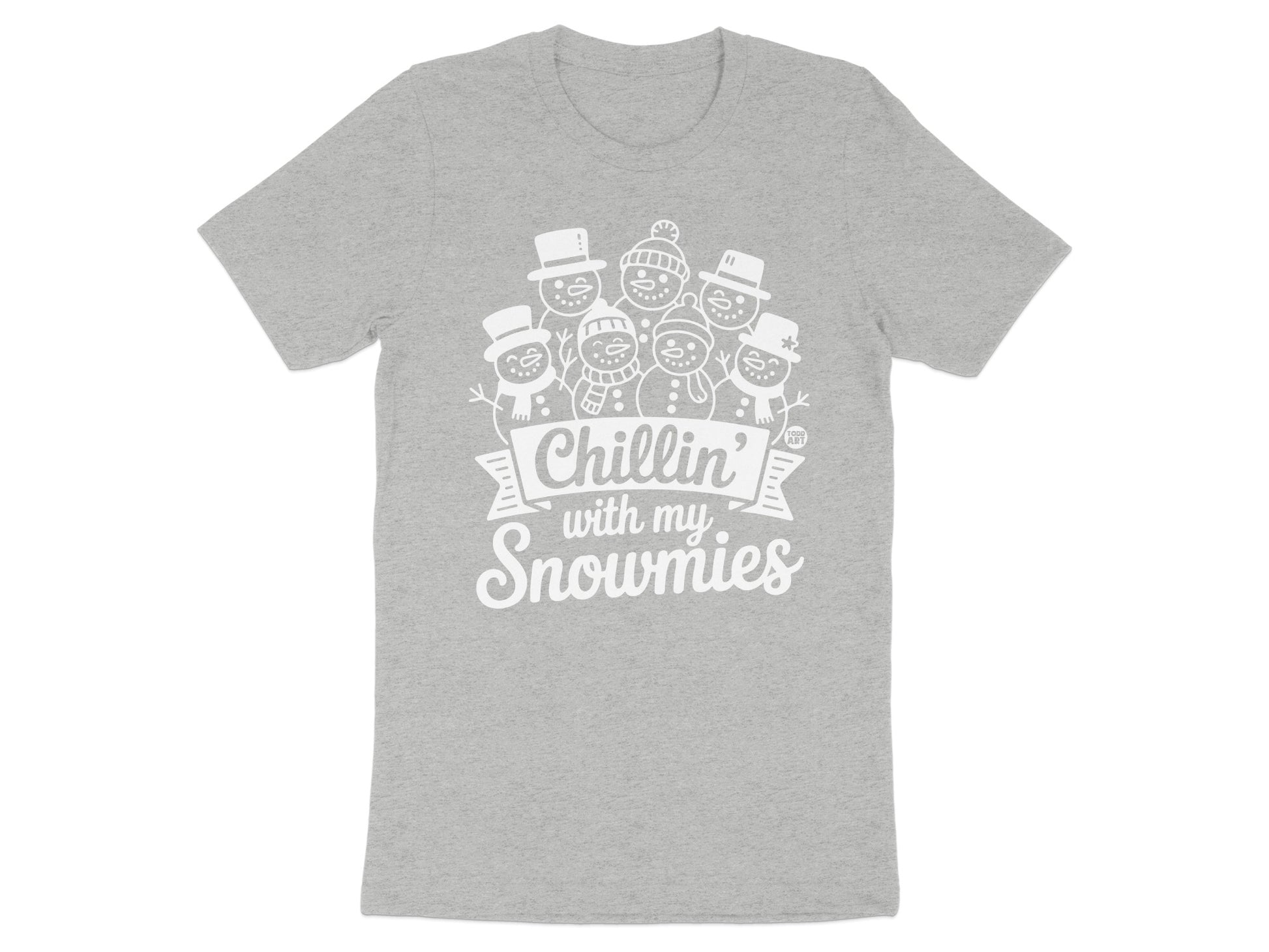 Chillin' With My Snowmies Graphic Printed T-Shirt product
