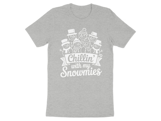 Chillin' With My Snowmies Graphic Printed T-Shirt product