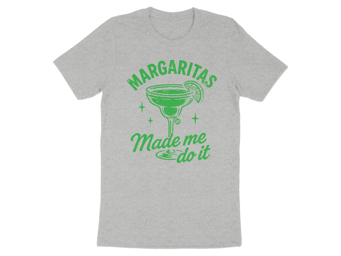 Margaritas Made Me Do It Graphic Grey T-Shirt product
