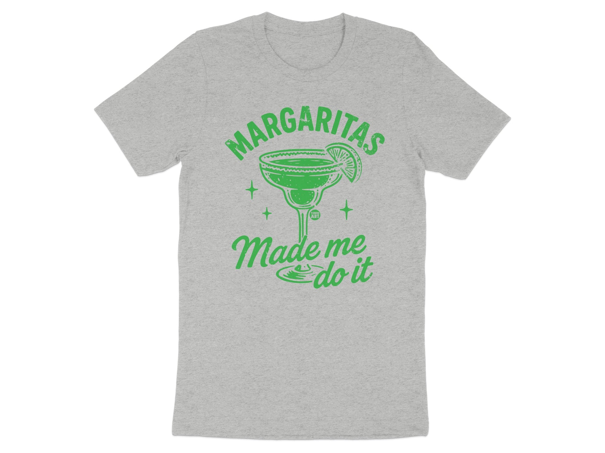Margaritas Made Me Do It Graphic Grey T-Shirt product