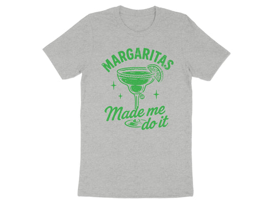 Margaritas Made Me Do It Graphic Grey T-Shirt product