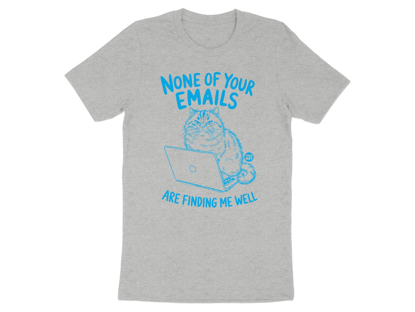 None of Your Emails Cat Graphic T-Shirt product type