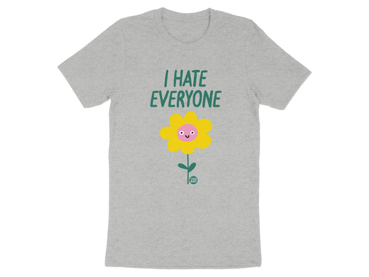 I Hate Everyone Flower Graphic T-shirt
