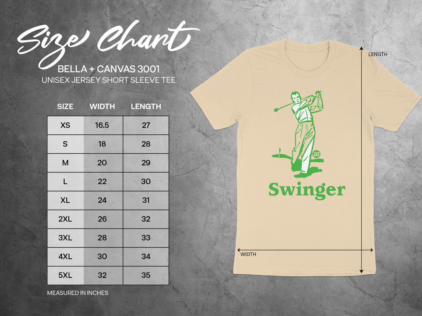 Vintage Golf Swinger Graphic Tee Shirt