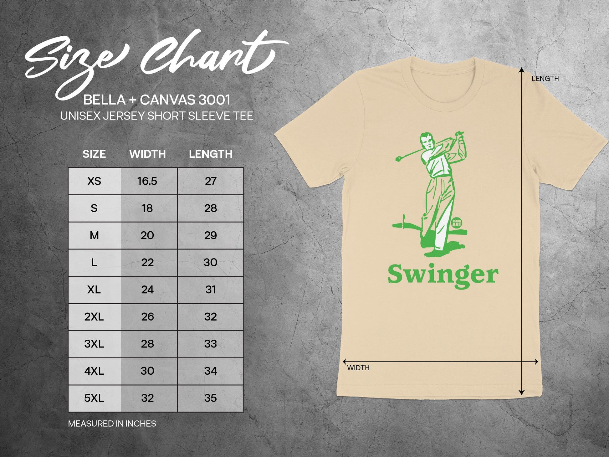 Vintage Golf Swinger Graphic Tee Shirt