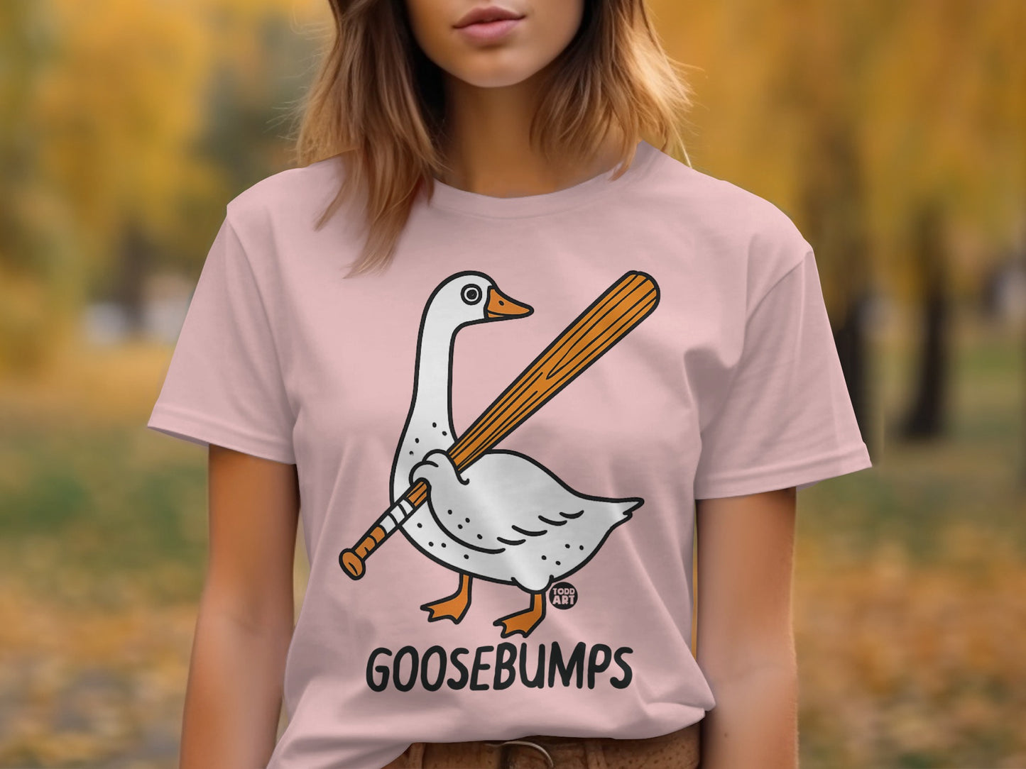Goosebumps Duck with Bat Print Graphic Tee product
