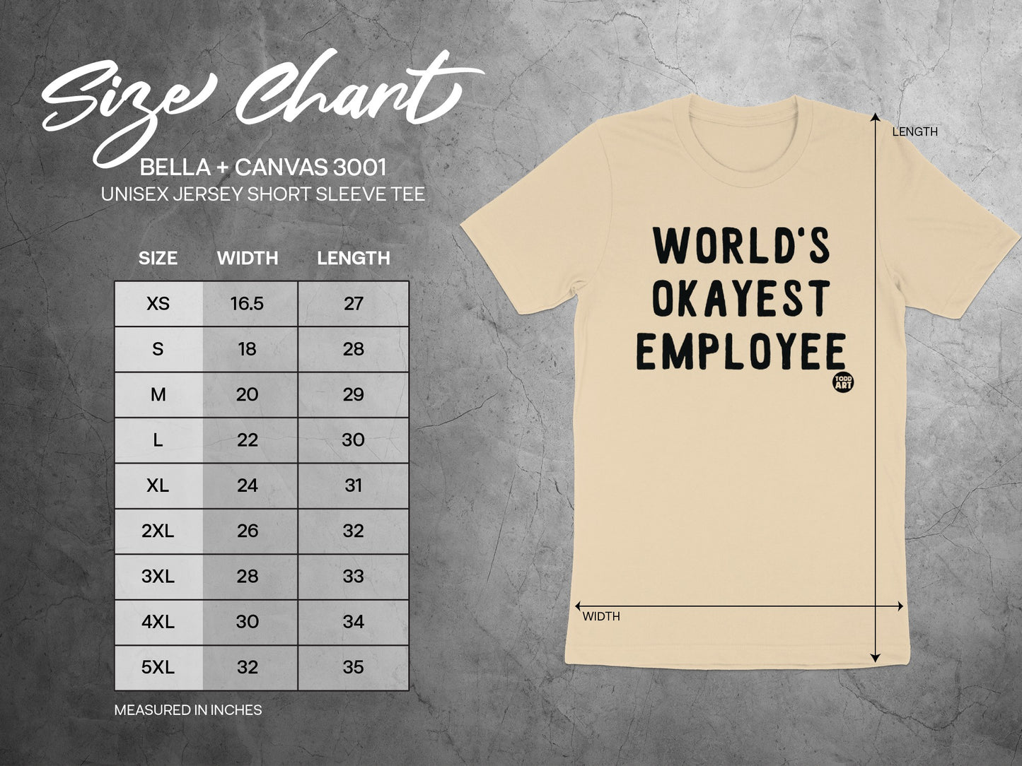 World's Okayest Employee Unisex Jersey Short Sleeve product