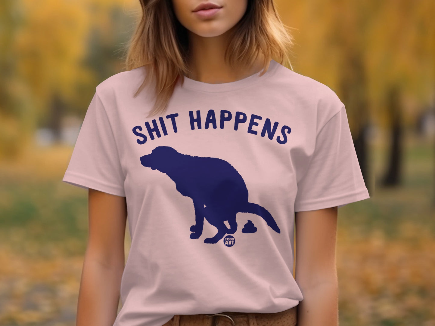 Shit Happens Funny Graphic T-shirt product type