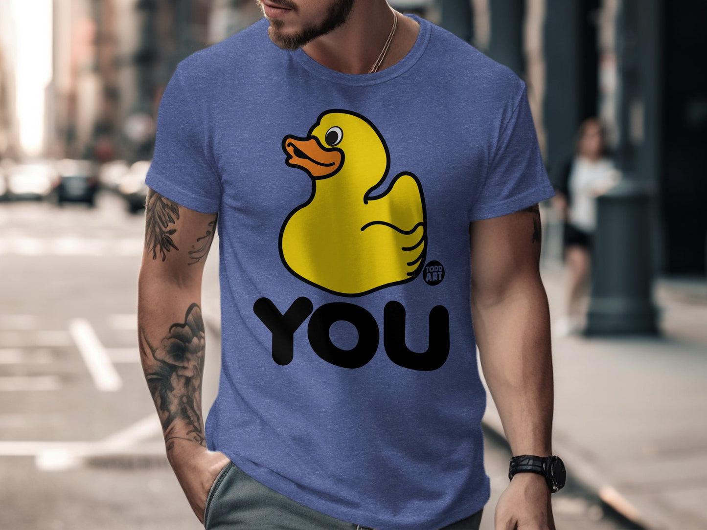 Funny Duck Graphic Printed Casual T-shirt product
