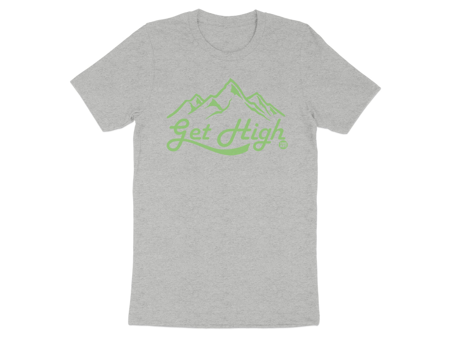 Get High Mountain Graphic Grey T-Shirt product