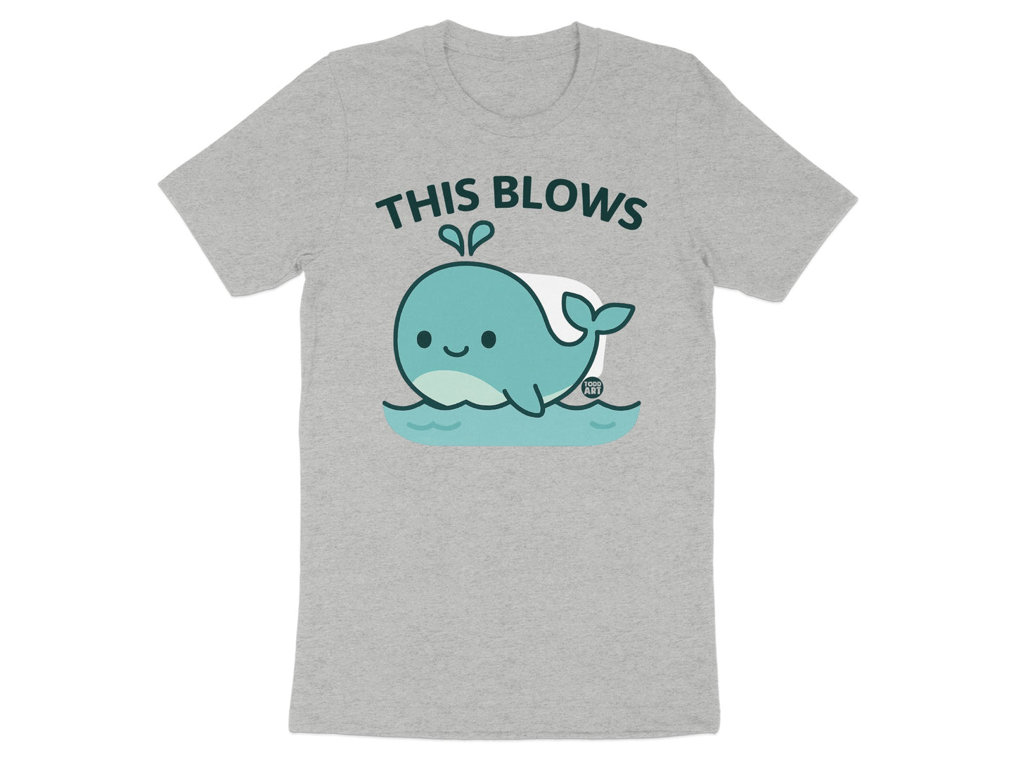 This Blows Cute Whale Design T-shirt