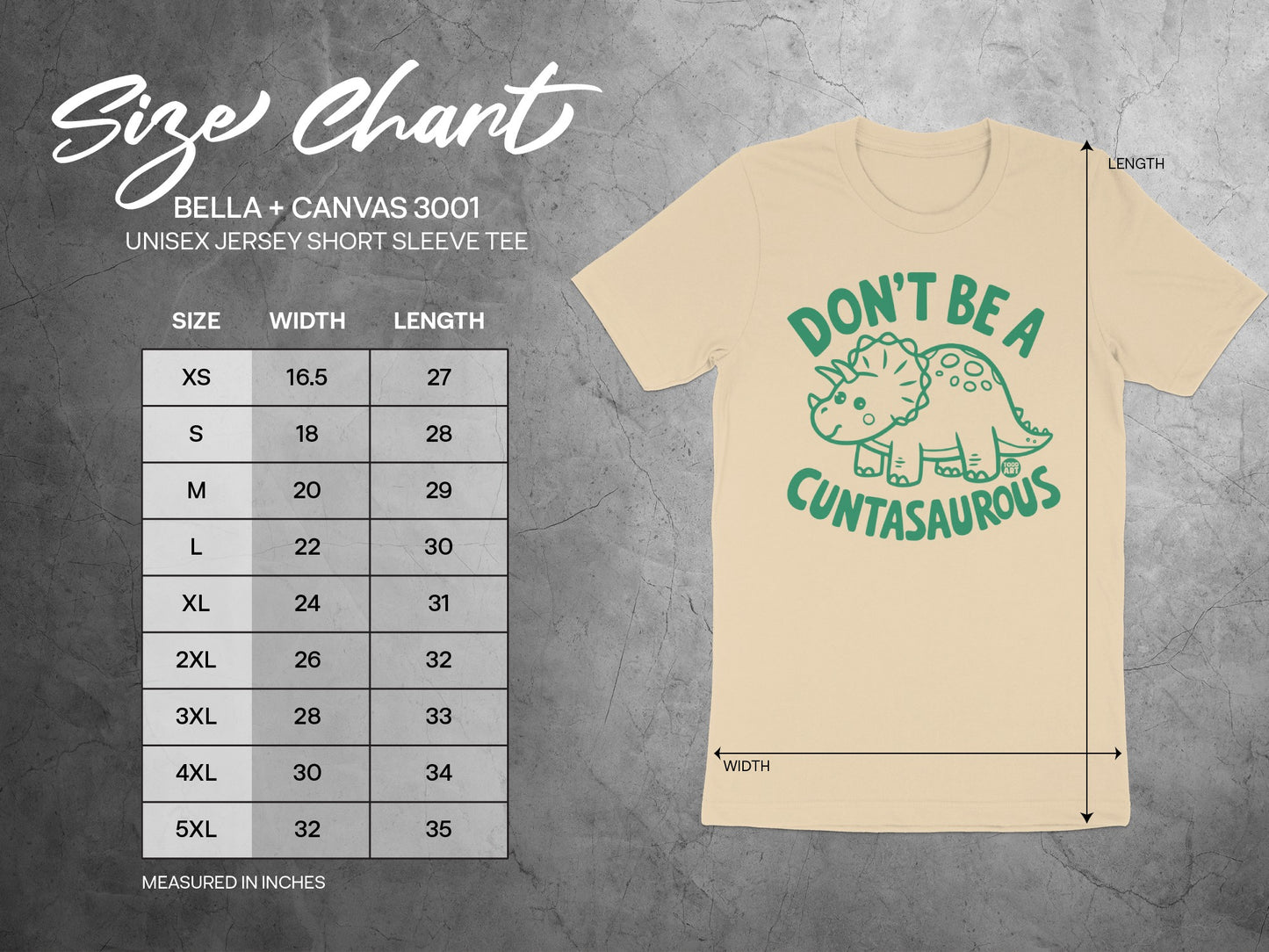 Don't Be A Cuntasaurous Unisex Jersey Short Sleeve Tee product type