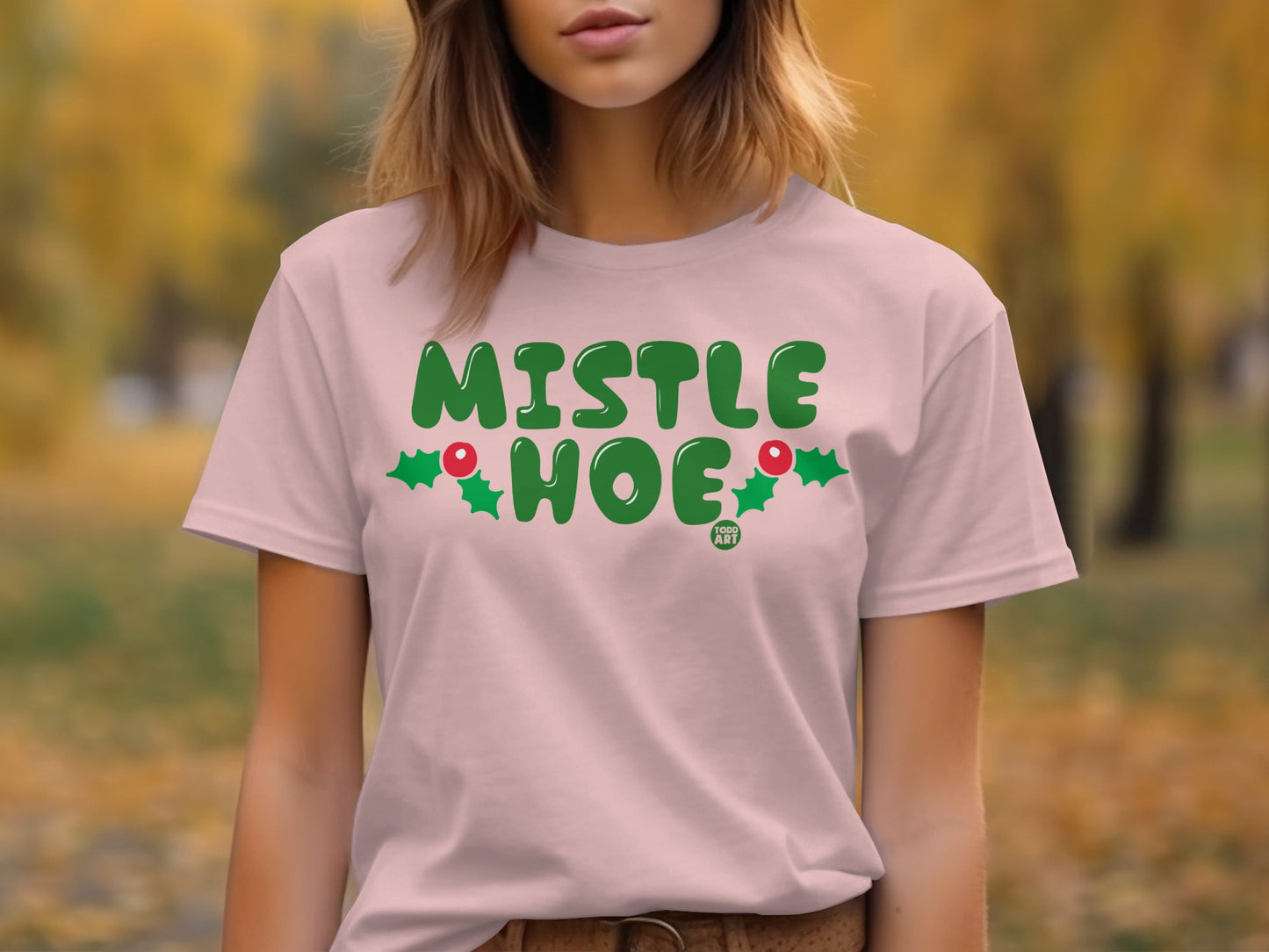 Festive Mistle Hoe Graphic Tee for Seasonal Cheer product