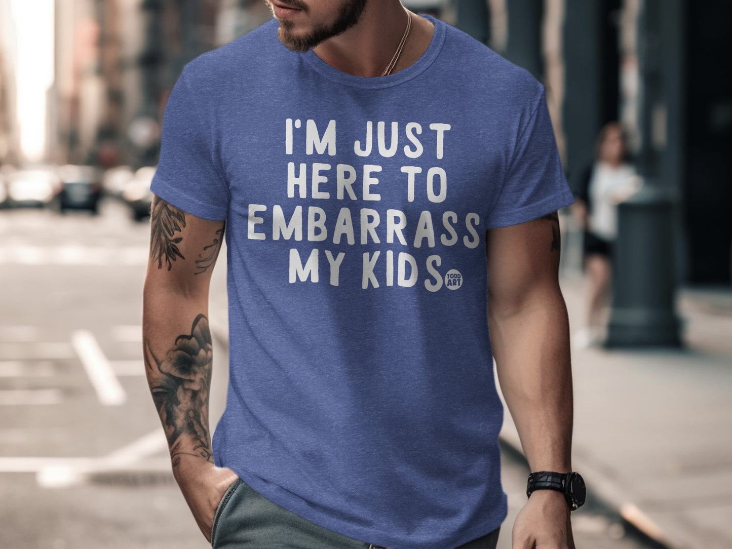 I'm Just Here To Embarrass My Kids T-shirt product type